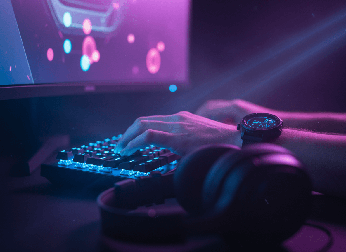 Professional esports tournament setup showing competitive gaming environment